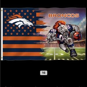NFL Broncos Flag - Blue and Orange